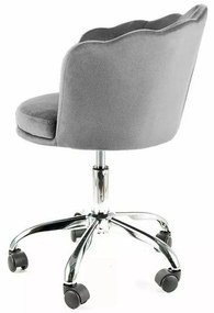 Scaun de birou Rose velvet gri Blu14