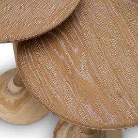 Set de 2 masute design LUX Onyx, Lemn, Puglia, 119346 HZ