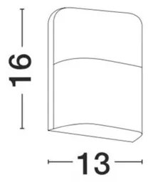 Aplica perete LED de exterior IP65 DROPLET neagra NVL-9522102