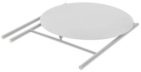 Masă de dining albă rotundă din metal ø 70 cm Disc – Zone
