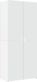 vidaXL Dulap înalt, alb, 80x42,5x185 cm, lemn prelucrat