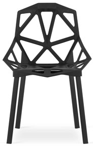 Scaun din plastic negru ESSEN