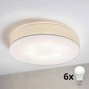 Brilagi - Plafonieră LED SIRIJA, 6xE27/60W/230V, Ø 80 cm, crem