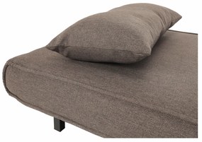 Fotoliu pliabil, gri-maro TAUPE / stejar, FARIDO