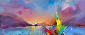 Tablou - Apus de soare (120x50 cm)