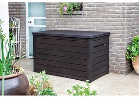 Cutie de depozitare pentru grădină maro din plastic Ontario – Keter