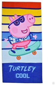 Purcelușa Peppa Catch a Wave prosop de baie, prosop de plajă 70x140cm