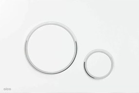 Clapeta de actionare Alca Thin M770 alb - crom lucios