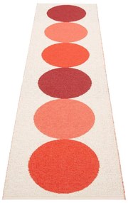 Covor tip traversă pentru interior și exterior roșu/crem 70x280 cm Otto Berry – Pappelina