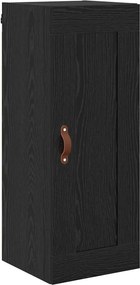 vidaXL Dulap montat pe perete Stejar Negru 34,5 x 34 x 90 cm