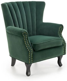 Fotoliu Titan velvet verde – H87 cm