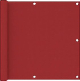 vidaXL Paravan de balcon, roșu, 90 x 300 cm, țesătură oxford