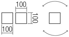 Aplică LED de exterior Redo 90177 VARY 2xLED/6W/230V 4000K IP54 maro