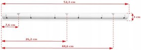 ShopJK USCATOR RUFE DE TAVAN NEGRU, 6 - BARE, 120 CM