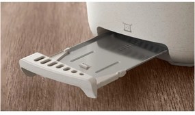 Toaster Philips HD2640/10 Conscious collection, 830 W, Pentru 2 felii, 8 niveluri de coacere, Tavă de firimituri, Dezghețare, Reîncălzire, Alb mat