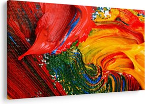 Tablou - Abstractizare albăstrire cu o perie (90x60 cm)