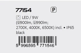 Aplica LED iluminat exterior ambiental, Protectie IP65 Urfa I negru