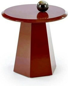 Masuta cafea LOCA, visiniu, 50x47 cm