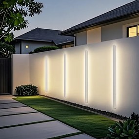 BRILAGI - Aplică LED de exterior LINEAR, 32W, 230V, 3000K, IP65, 140 cm, albă, CRI 90