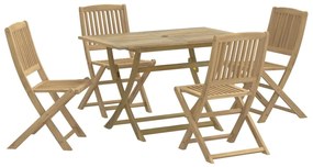 3214236 vidaXL Set mobilier de grădină, 5 piese, lemn masiv de acacia