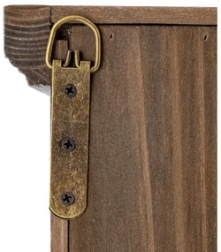 Vitrină albastră din lemn de brad suspendată 81x91 cm Hazem – Bloomingville