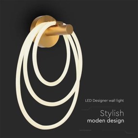 Aplică LED/37W/230V 3000K auriu