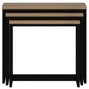 Masă pliabilă Evia Walnut, 3 buc