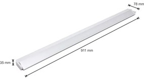 LED Lampă design minimalist LED/15W/230V alb