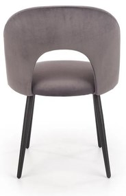 Scaun de bucaterie Gema, gri/negru
