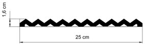 Panou decorativ 3D din poliuretan, model Riflaj W370 - 25x1.6x200 cm