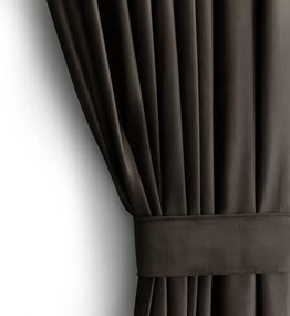 Draperie maro dimout (semi-opacă) din catifea 140x270 cm – Restilo