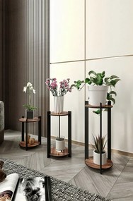 Suport pentru flori Flower Desk Round - Walnut