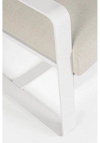 Canapea de grădină albă din aluminiu Merrigan – Bizzotto