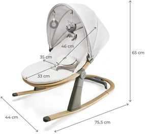 Balansoar pentru bebeluși ELSU, gri - KINDERKRAFT