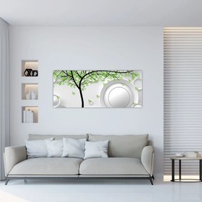 Tablou abstracție artistică (120x50 cm)