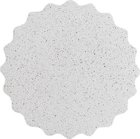 Măsuță de cafea rotundă Tiaris 41 cm - terrazzo alb