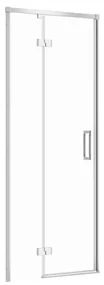 Usa sticla dus batanta 80x195 cm profil crom Cersanit Larga, montare stanga 800x1950 mm, Stanga, Crom lucios