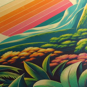 Tablou - Apus de soare multicolor (120x50 cm)