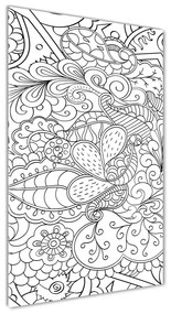 Imagine de sticlă Zentangle fundal