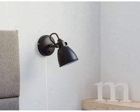 Markslöjd 105814 - Aplică perete FJÄLLBACKA 1xE14/40W/230V negru