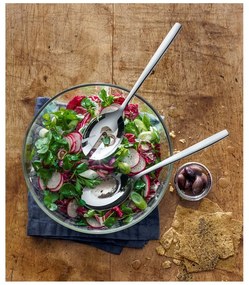 Set bol din sticlă pentru salată cu 2 tacâmuri WMF Taverno