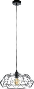 EGLO Lampa suspendata CARLTON neagra 45.5/110 cm