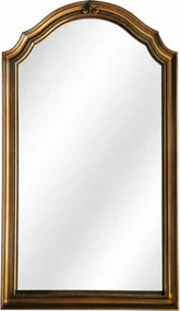 Oglindă decorativă de perete, ramă aurie antichizată, 60x90 cm