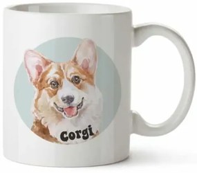 Bohemia Gifts Cană din ceramică - Corgi, 350 ml