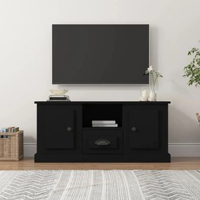 Comoda TV, negru, 100x35,5x45 cm, lemn prelucrat