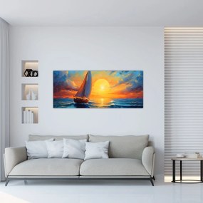 Tablou - Sailboats (120x50 cm)