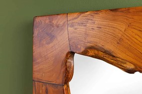 Oglinda solida din lemn de tec MOSAIC 90cm