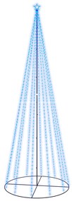Brad de Craciun conic, 732 LED-uri, albastru, 160x500 cm Albastru, 500 x 160 cm, 1