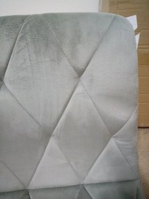 OFERTA Scaun de masă din catifea gri LIBRA cu picioare negre II. calitate.