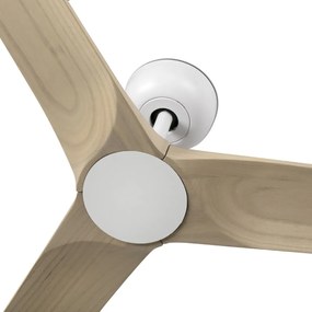 Ventilator de tavan cu telecomanda HEYWOOD S alb/lemn artar